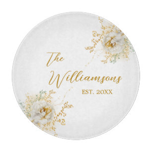 Elegantes goldenes Drehbuch - benutzerdefiniertes Schneidebrett