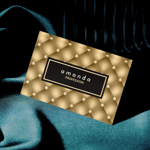 Elegantes goldenes funkelndes Glitzer-Monogramm Magnetische Visitenkarte