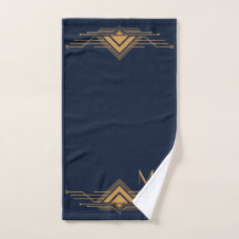 Elegantes goldenes geometrisches Art Deco Design