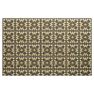 Elegantes goldenes geometrisches Musterdesign Stoff