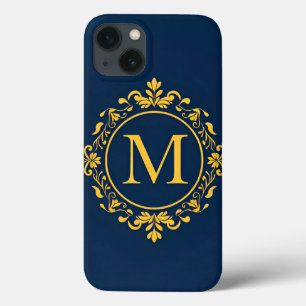 Elegantes goldenes Monogramm-Design Case-Mate iPhone Hülle