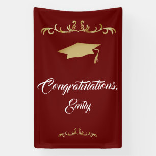 Elegantes goldenes Ornament Herzlichen Glückwunsch Banner