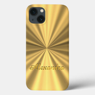 Elegantes goldenes personalisiertes Imitat des iPhone 13 Hülle