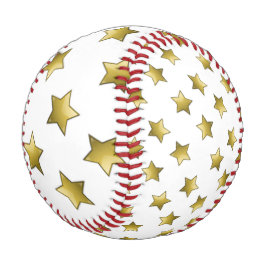 Elegantes goldenes Sternenmuster Baseball