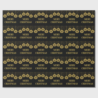 Elegantes goldenes Weihnachtspapier Geschenkpapier