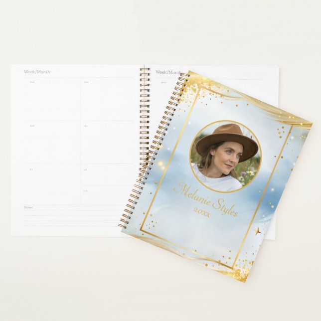 Elegantes goldfarbenes Foto-Chic Planer (Anzeige)