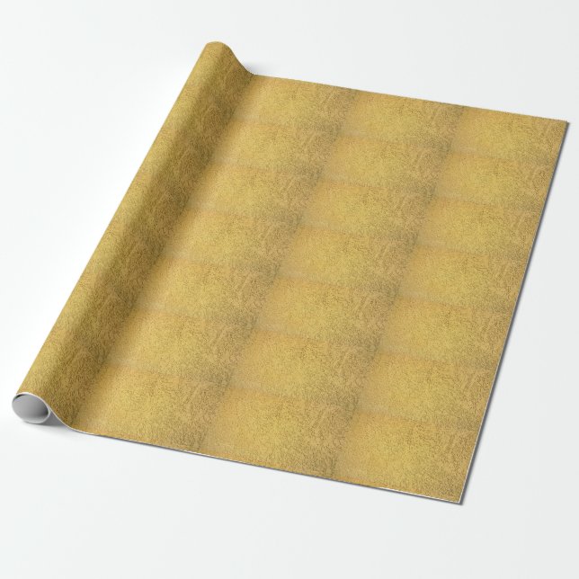 Elegantes Goldfolien-Effekt-Packpapier Geschenkpapier (Ungerollt)
