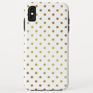 Elegantes GoldGlitzer-Polka-Punkt-Muster Case-Mate iPhone Hülle