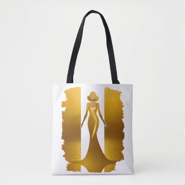 Elegantes Goldkleid (Vorderseite)