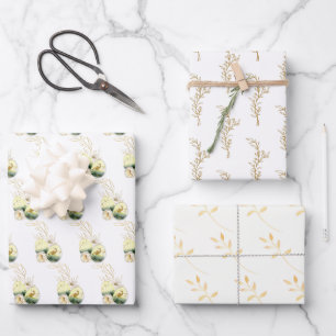 Elegantes Goldmedaille Geschenkpapier Set