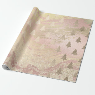 Elegantes Goldmuster der modernen Rose Geschenkpapier