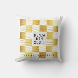 Elegantes Goldplatt-Kissen Kissen