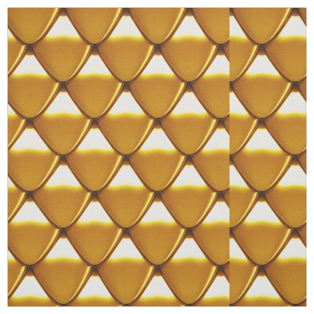 Elegantes Goldskala-Muster Stoff (Muster)