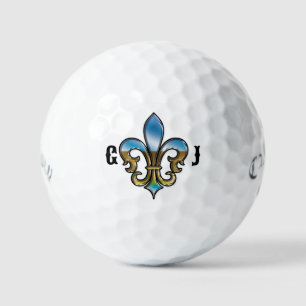 Elegantes Golf Fleur De Lis Design Golfball