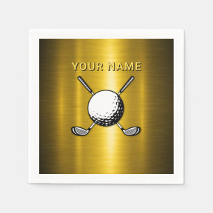 Elegantes Golf Individuelle Name Design Serviette