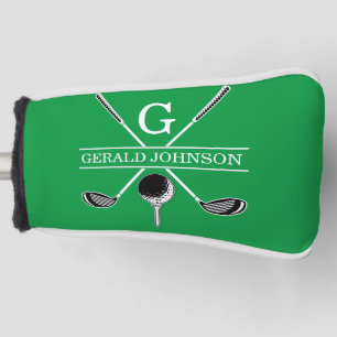 Elegantes Golf Monogram Design Headcover