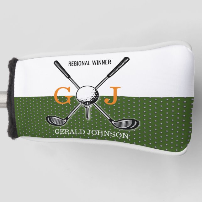 Elegantes Golf Monogram Design Headcover (Vorderseite)