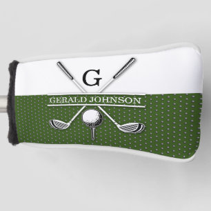 Elegantes Golf Monogram Design Headcover