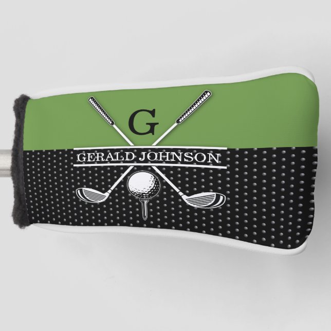 Elegantes Golf Monogram Design Headcover (Vorderseite)