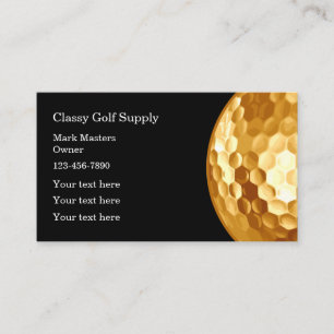 Elegantes Golf-Thema Modern Visitenkarte
