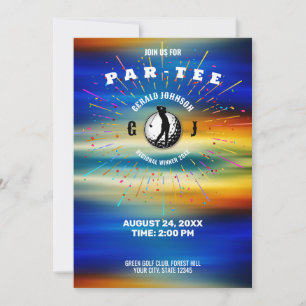 Elegantes Golf Themed Design Einladung
