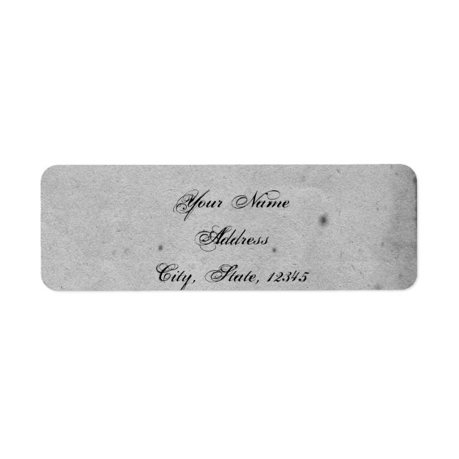 Elegantes Gothic Bat Lace Posh Wedding Label (Vorne)
