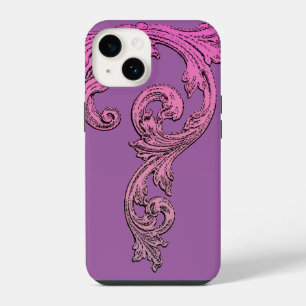 Elegantes Gothic-Design in lila iPhone 7 Hülle