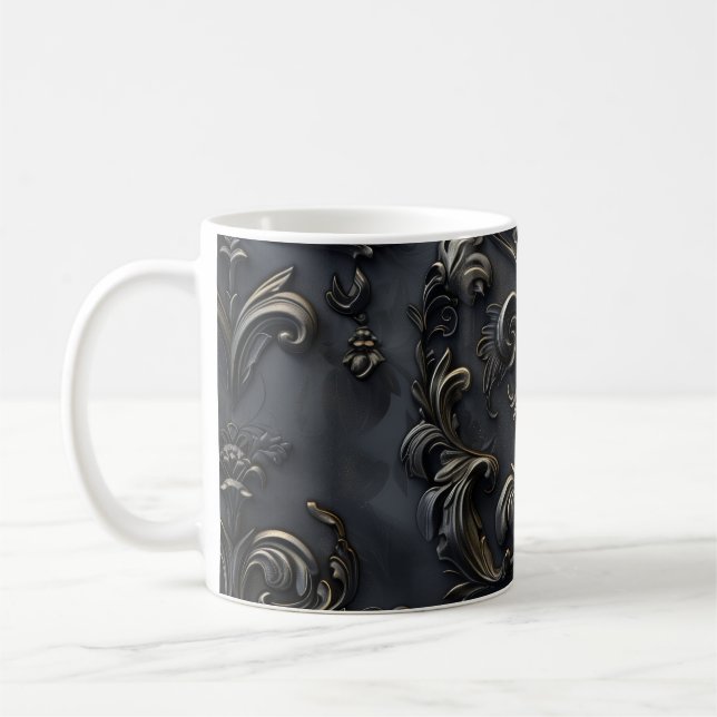 Elegantes gotisches Dekor Kaffeetasse (Links)