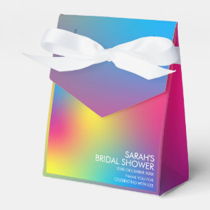 Elegantes Gradient Holographic Brautparty Geschenkschachtel