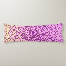 Elegantes Gradient Lila Peach Mandala Muster