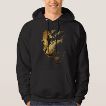 Elegantes Grafik-T-Shirt mit schwarzem und goldene
