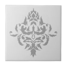 Elegantes, grau Single Damask Design