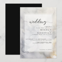 Elegantes Grau und Blassgold Soft Cloud