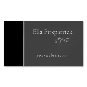 Elegantes Graues Visitenkarten-Magnet Magnetische Visitenkarte