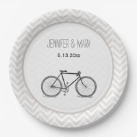 Elegantes graues Zickzack Vintages Fahrrad, das 2