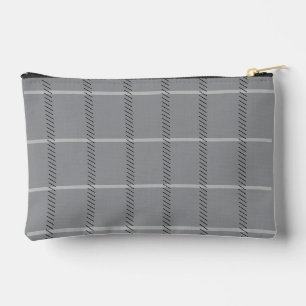 Elegantes Gray and BlackPattern Zubehörtasche