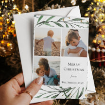 Elegantes Green Foliage Gold Confetti Wasserfarbe