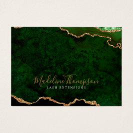 Elegantes Green Gold Agate Business Geschenkgutsch