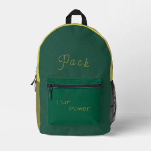 Elegantes Green Shades Pack Ihr Power-Backpack Bedruckter Rucksack