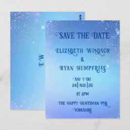 Elegantes Green Sparkle Design für Hochzeiten Postkarte