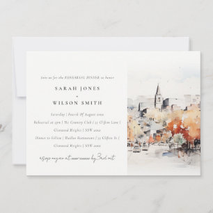 Elegantes Greenville South Carolina Probedinner Einladung