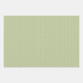 Elegantes Grün, einfach und minimales Geschenk Geschenkpapier Set