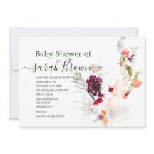 ELEGANTES GRÜN, ORANGE, ROT UND WEIN BABY SHOWER