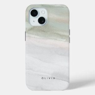 Elegantes Grün und Grau Case-Mate iPhone Hülle