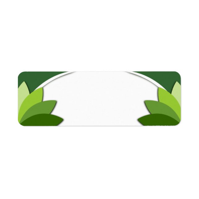 Elegantes grünes Florals-Template (Vorne)