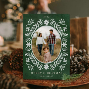 Elegantes Grünes Foto Weihnachten