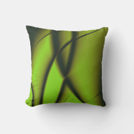 Elegantes grünes Fraktal Design Kissen