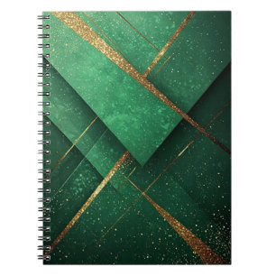 Elegantes grünes Luxus-Schreibwarengeschenk Notizblock