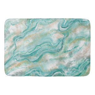 Elegantes grünes Marmorbad Rug Badematte