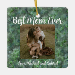 Elegantes, grünes Quarzmuster Keramikornament